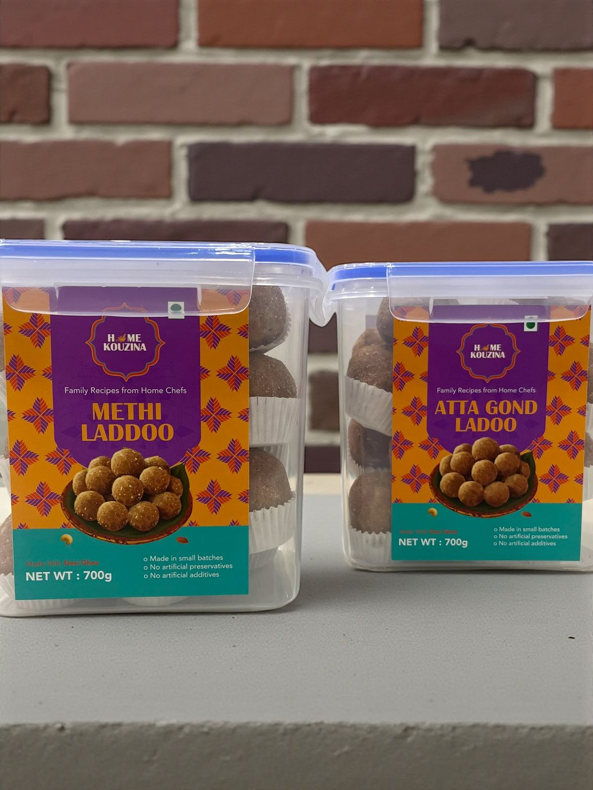 Winter Laddoo Combo | Gond Atta Laddoo + Methi Atta Laddoo | Winter Special | With Desi Ghee, Gond & Dry Fruits | No Preservatives