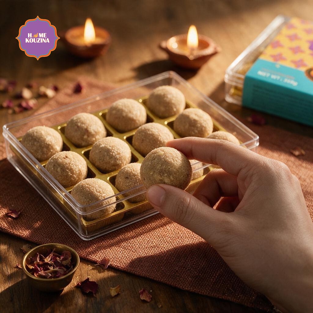 Atta Gond Nutritious Laddoo with Dry Fruits & Pure Desi Ghee