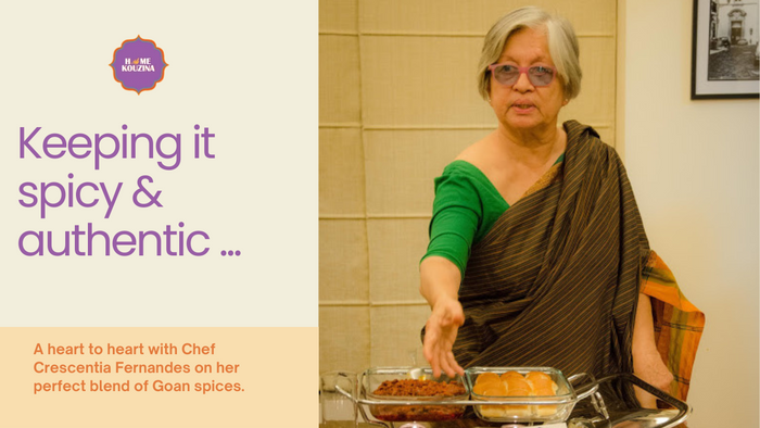 Chef Crescentia shows us what it takes to build  an authentic Goan food experience
