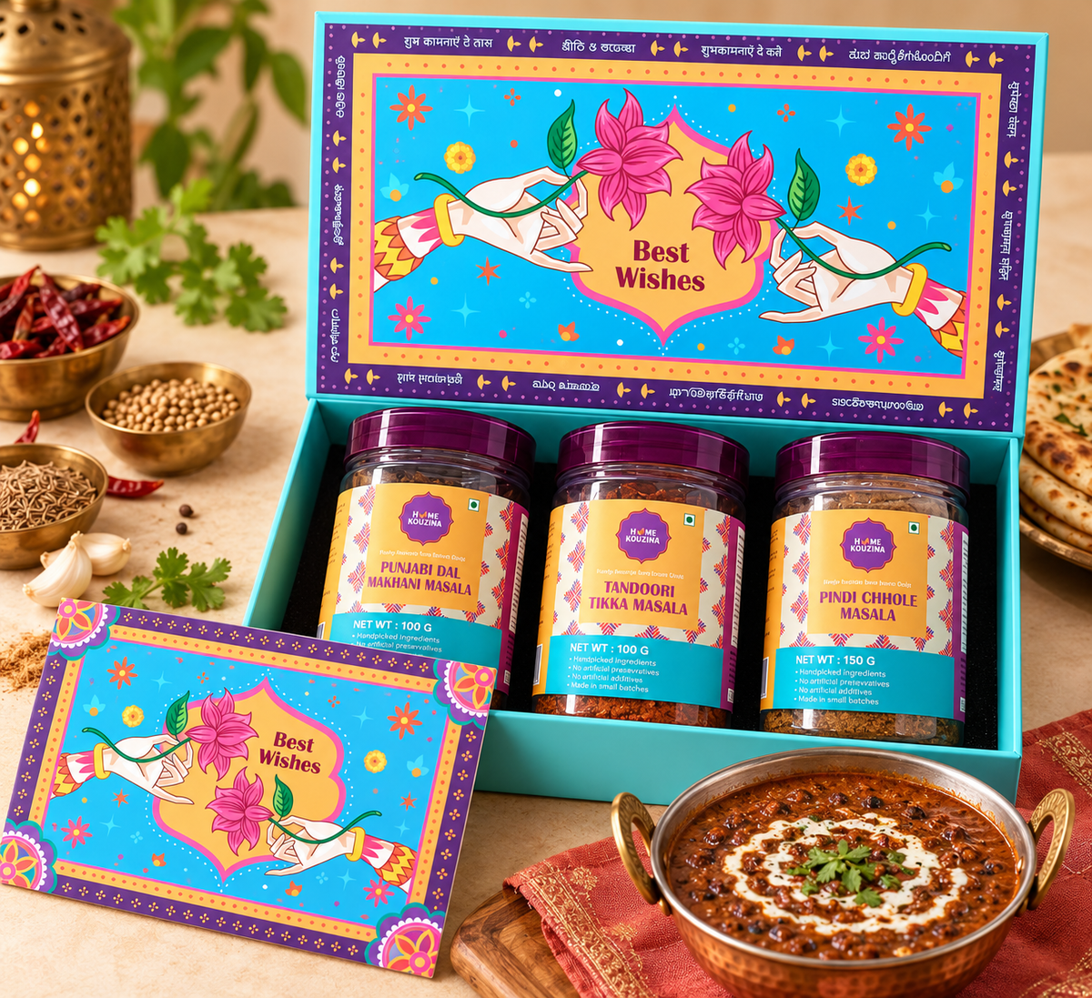 Punjabi Rasoi Pack (Dal makhani+ Pindi Chhole + Tandoori Tikka)