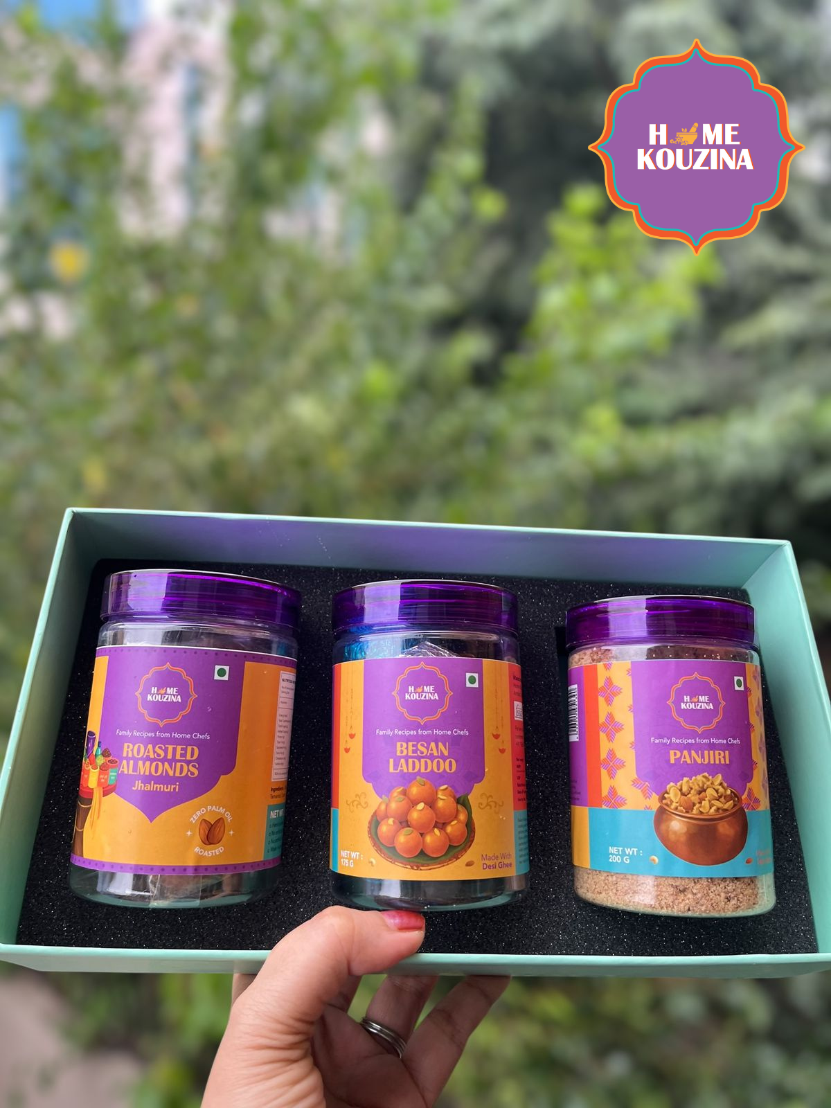 Diwali Festive pack (Besan Laddoo, Panjiri, Jhalmuri Roasted Almonds)