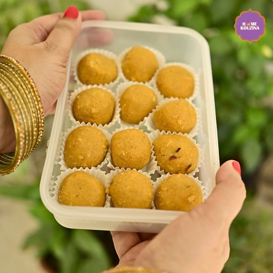Besan Laddoo with Dry fruits & Pure Desi Ghee