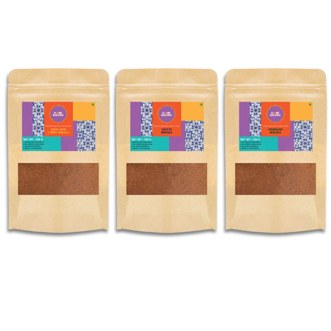 Goan Starter Pack - Vindalho, Xacuti and Goan Fish Curry Masalas