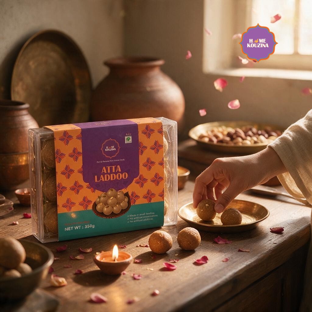 Atta Gond Nutritious Laddoo with Dry Fruits & Pure Desi Ghee